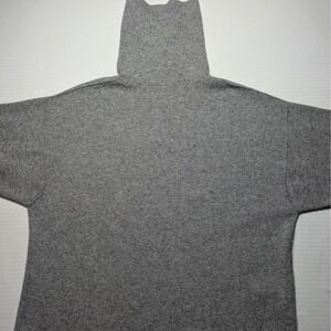 Free People Ottoman Slouchy Tunic Sweater Small Gray‎ Ribbed Turtleneck Pullover